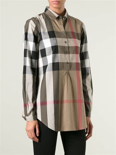 burberry check logo tee|Burberry nova check shirt.